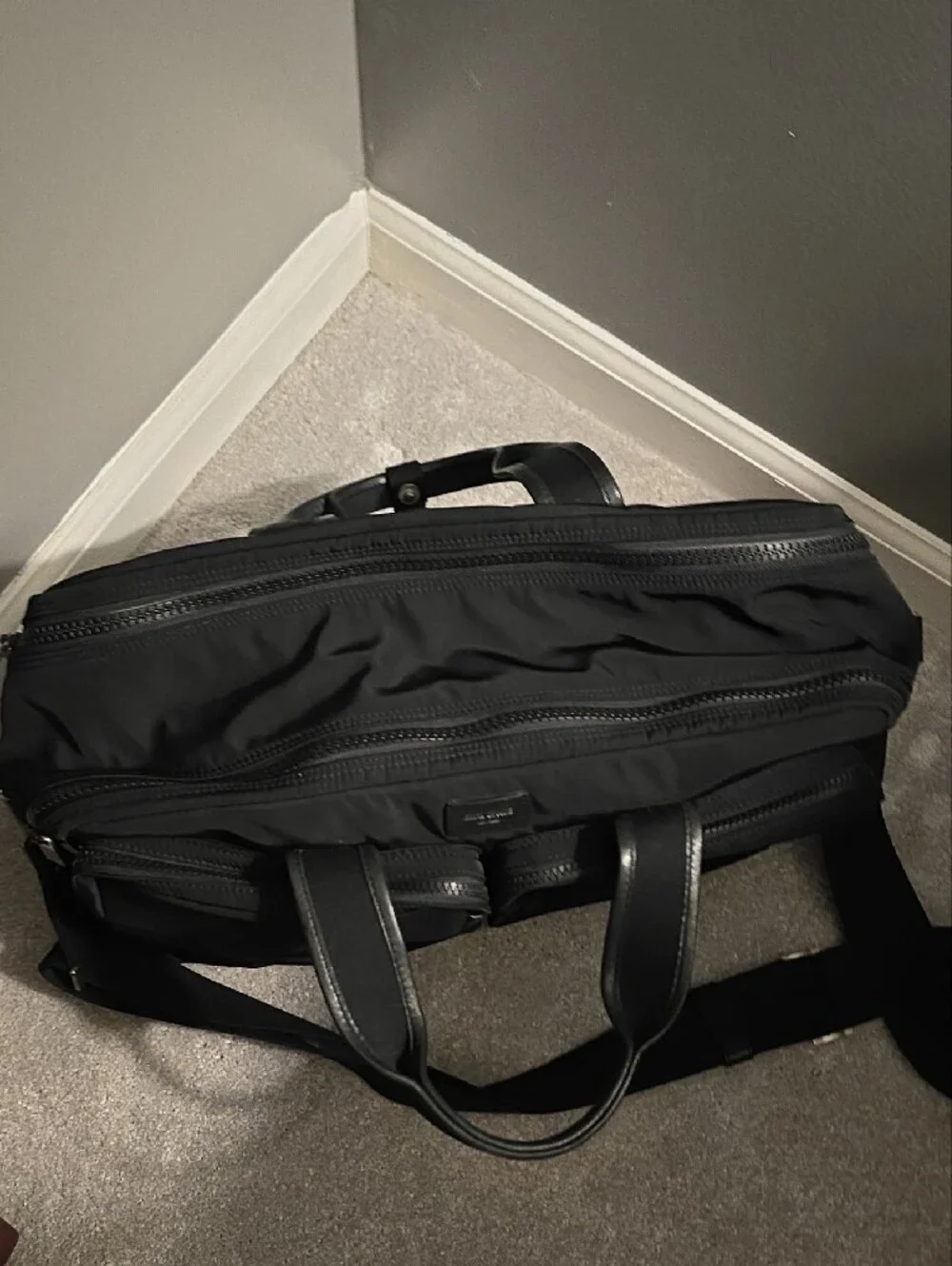 Vintage Jack Spade Black Men’s (Unisex) Messenger Bag- Tactical Travel Briefcase